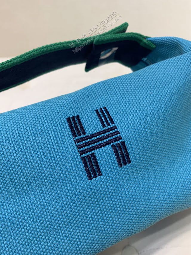 Hermes女包 愛馬仕飯盒包 2020愛馬仕新款帆布洗漱包  am1912